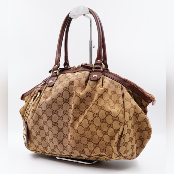 AT28❤️Gucci GG Monogram Canvas Sukey 2 Way - Picture 3 of 15
